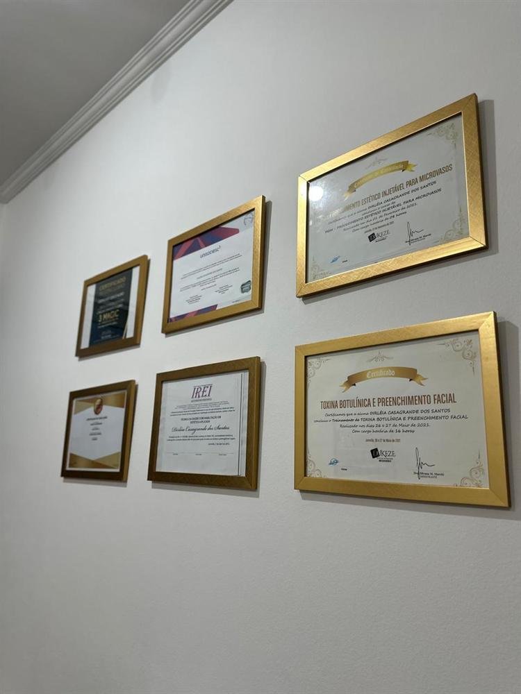 Certificações e formação da Dra. Dirléia Casagrande